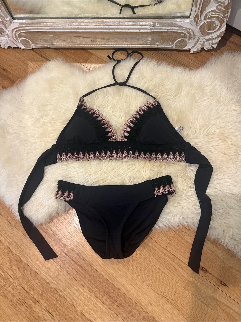 Becca swimsuit small bottom and large top (adjustable)